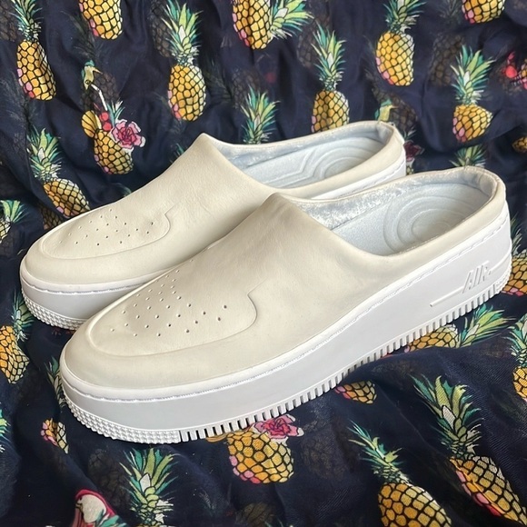 Brand New Nike Air Force 1 Lover XX Leather Mules Off White Slip On Sneakers - Picture 10 of 16